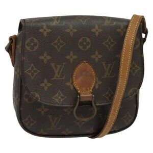Authentic LOUIS VUITTON Monogram Saint Cloud MM Shoulder Bag M51243 LV